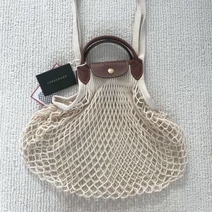 Longchamp Le Pliage Filet Knot Shoulder Bag NWT